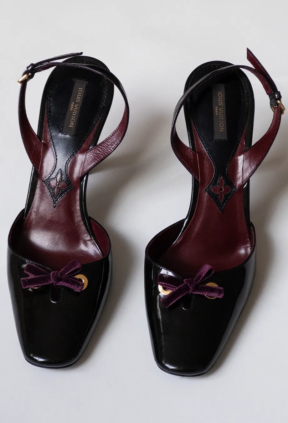 Louis Vuitton Vintage Plum Heels
