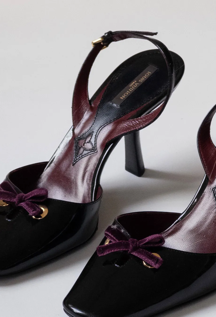 Louis Vuitton Vintage Plum Heels