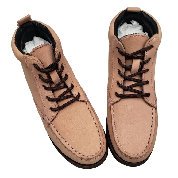 Marc Joseph | NIB Gramercy Blush Nubuck Leather High Top Booties Girl's 12