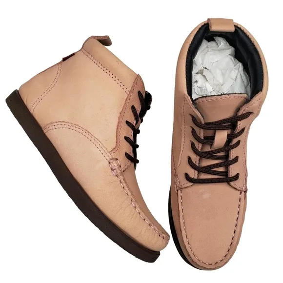 Marc Joseph | NIB Gramercy Blush Nubuck Leather High Top Booties Girl's 12