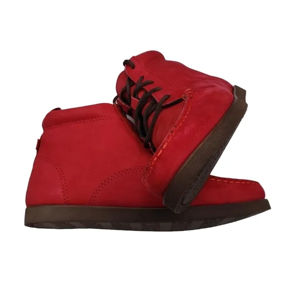 Marc Joseph | NIB Gramercy Red Nubuck Leather Preppy High Top Booties Boy's 3