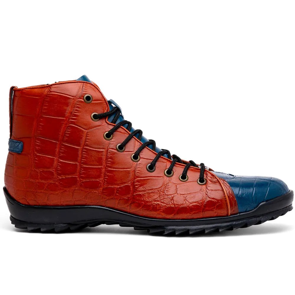 Marco Di Milano Hermond in Blue Jeans / Honey Alligator Boots