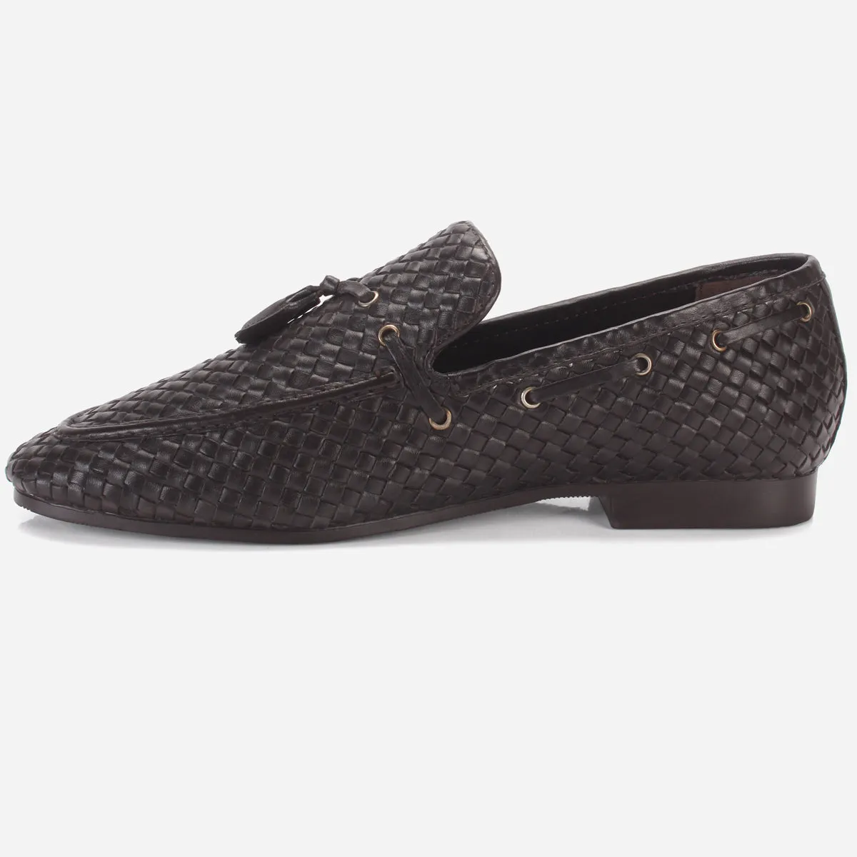 Men "SUAXE" Leather Trim Detailing Dress Slip-On Oxfords