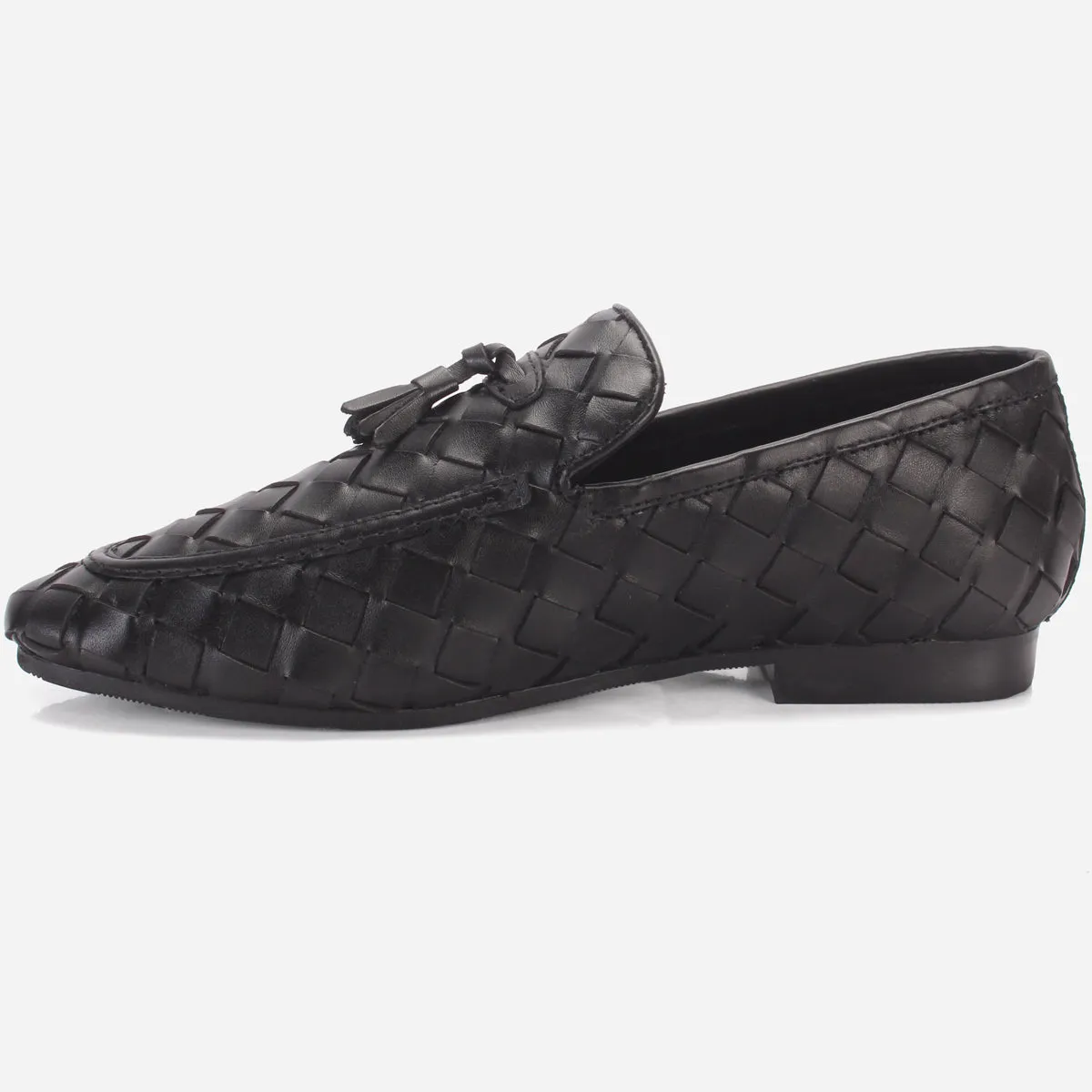 Men "WEISE" Leather Office Dress Slip-on Oxfords