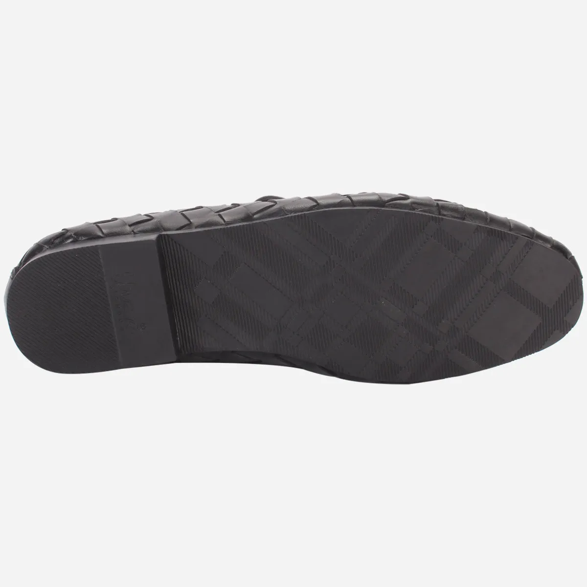 Men "WEISE" Leather Office Dress Slip-on Oxfords