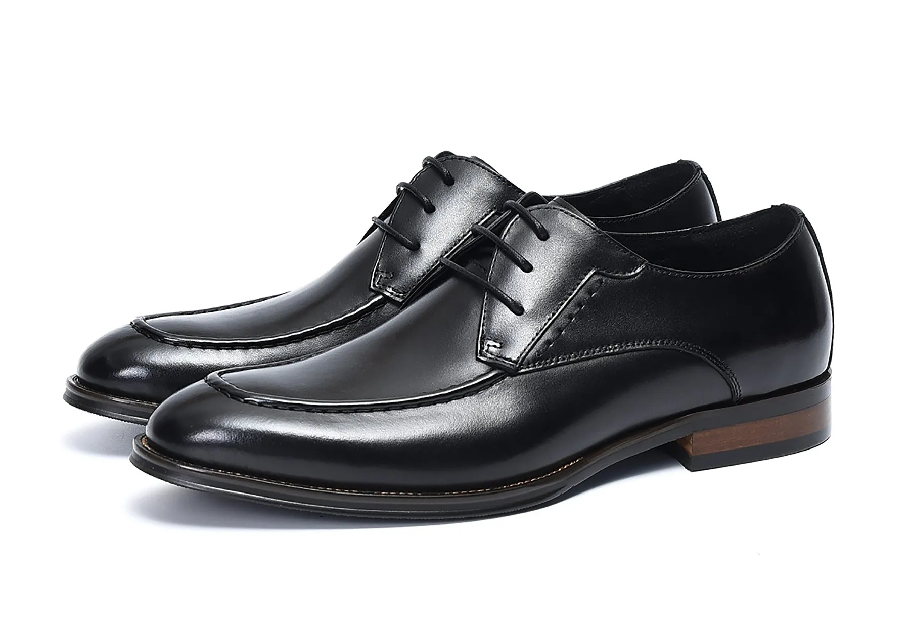Men's Lace-up Wingtip Leather Derby