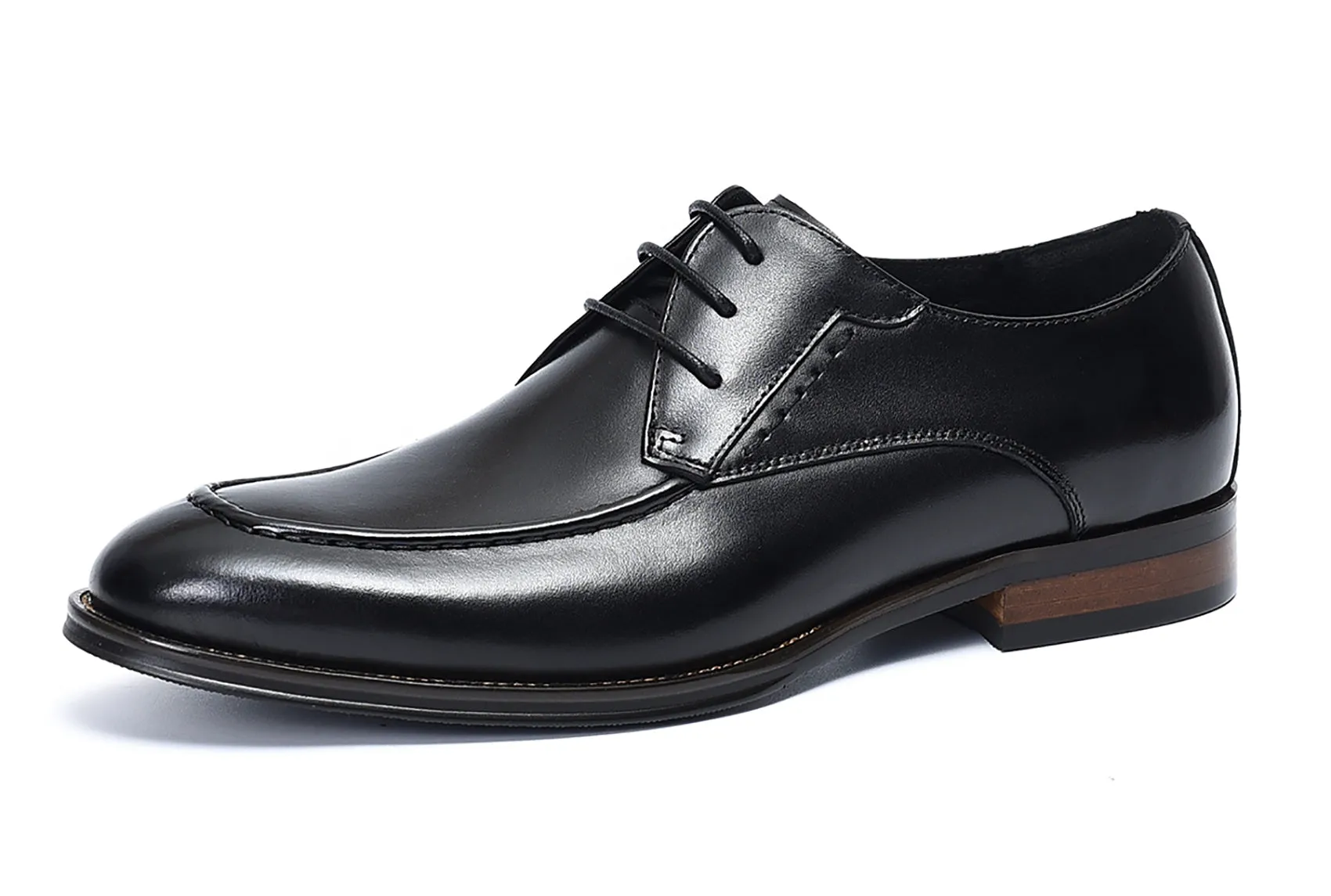 Men's Lace-up Wingtip Leather Derby