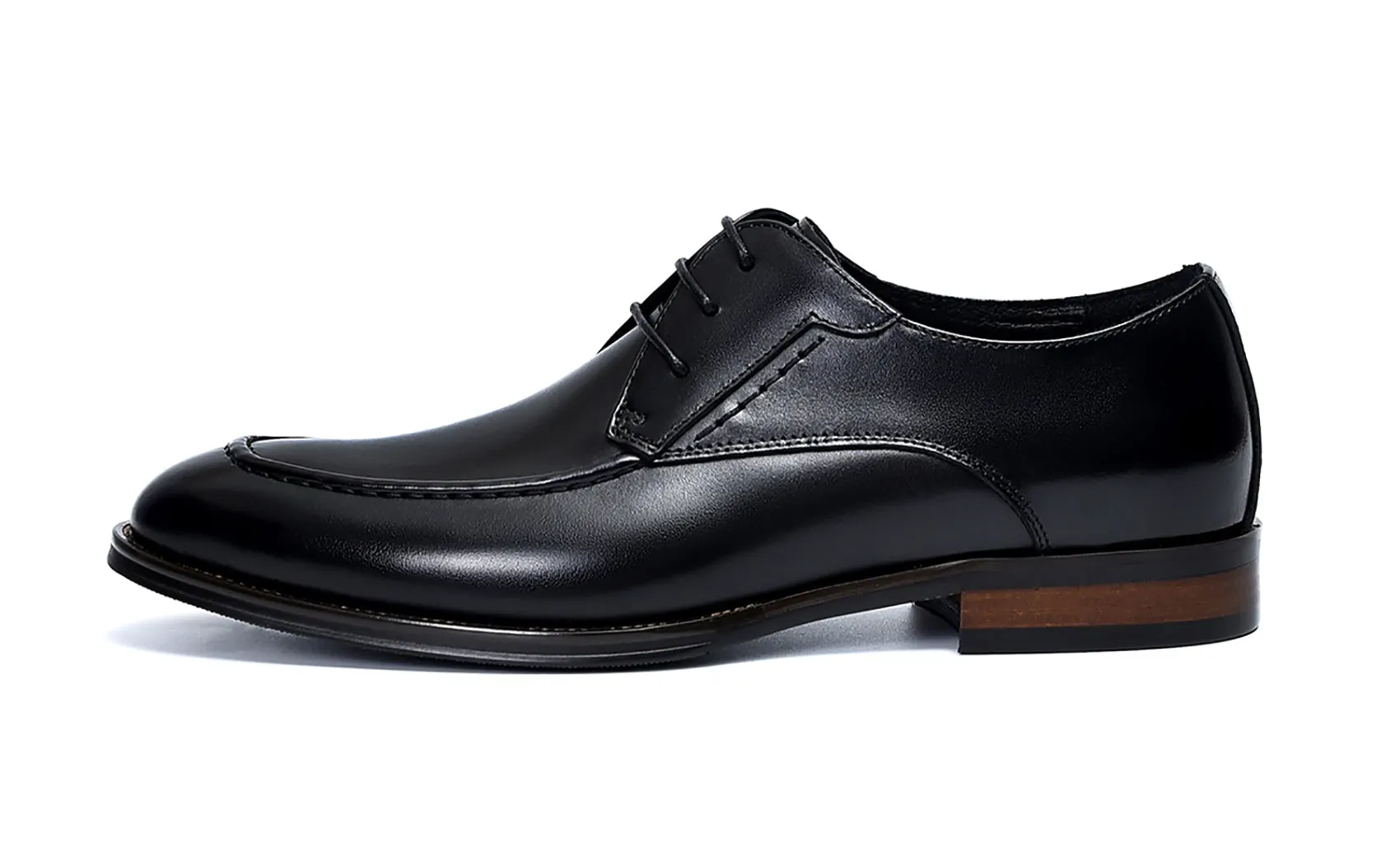 Men's Lace-up Wingtip Leather Derby