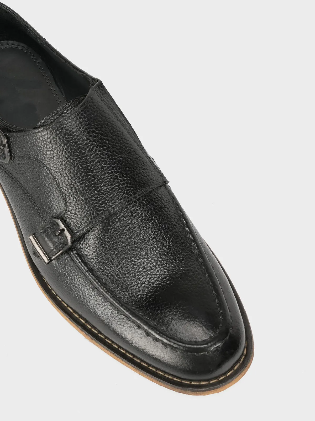 Men's "BOSTON" Leather Monk Strap Dress Shoes
