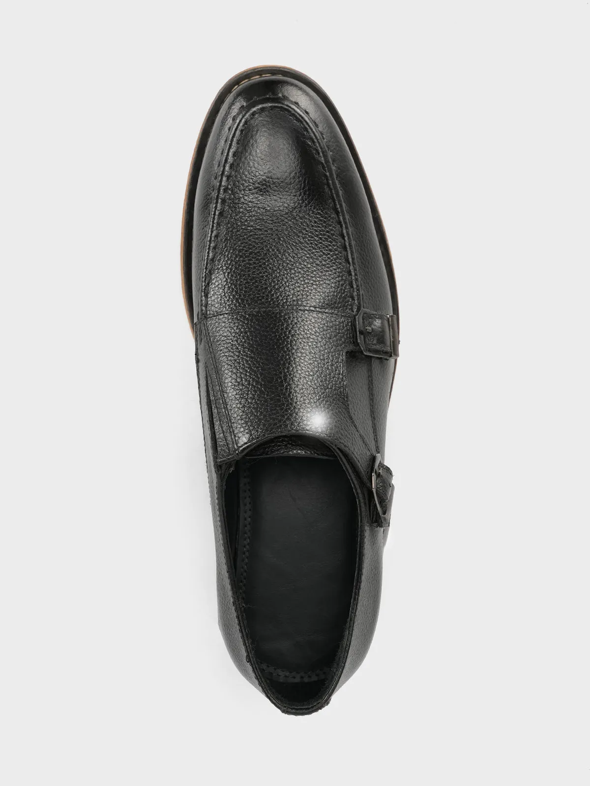 Men's "BOSTON" Leather Monk Strap Dress Shoes