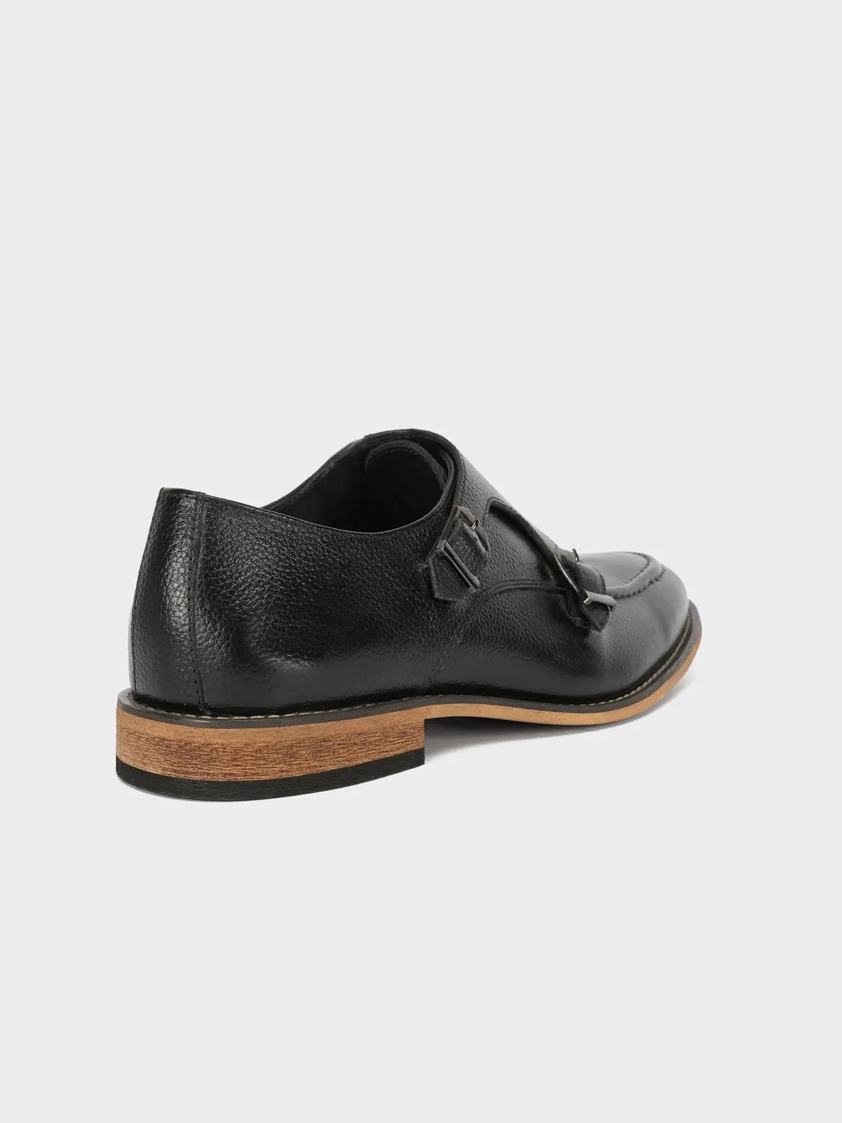 Men's "BOSTON" Leather Monk Strap Dress Shoes