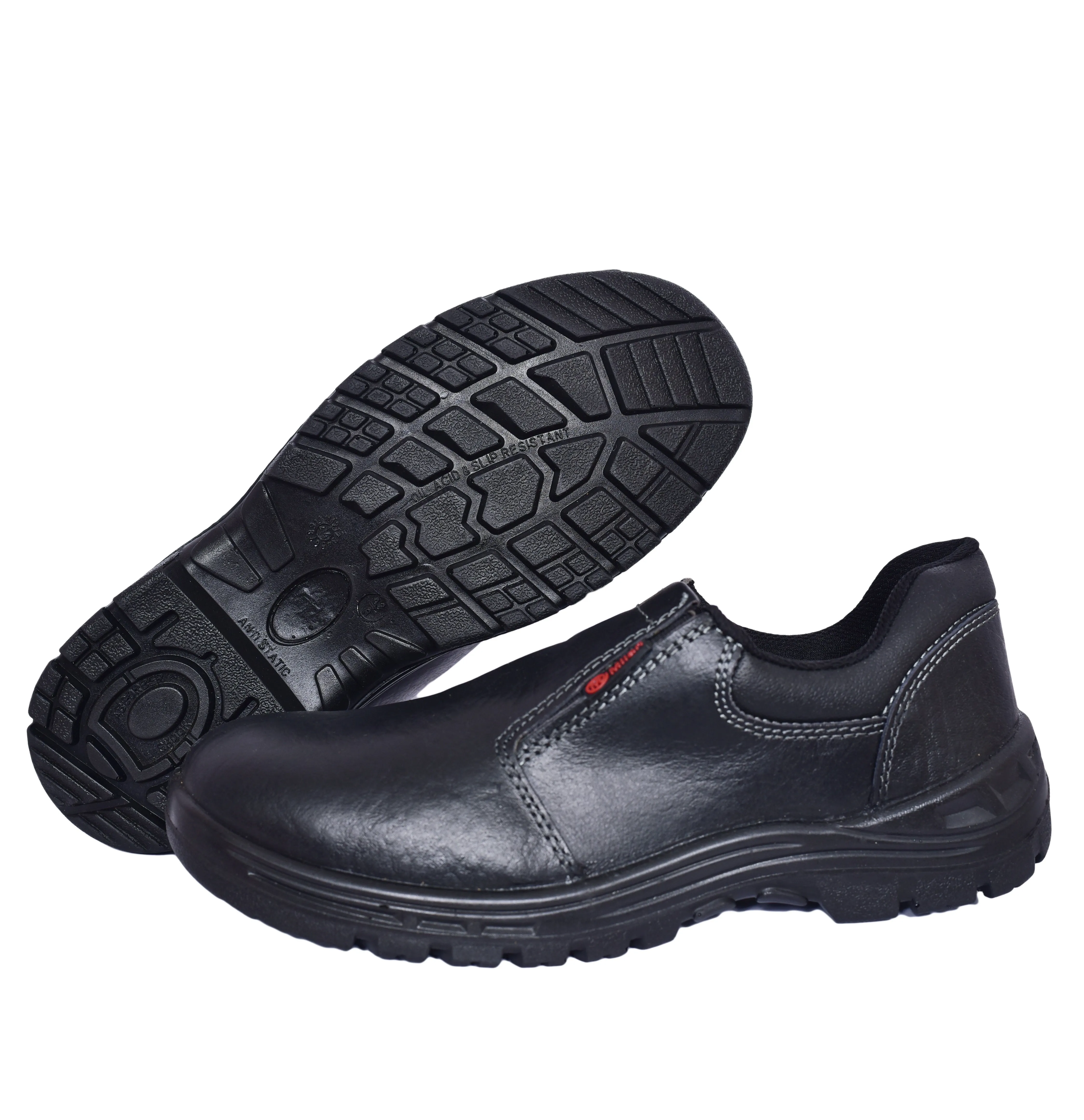 Milan Safety Shoe MS 05 Slip-on Anti-static Safety Shoes | Stylish & Durable with Steel Toe Cap | Sizes 38-46