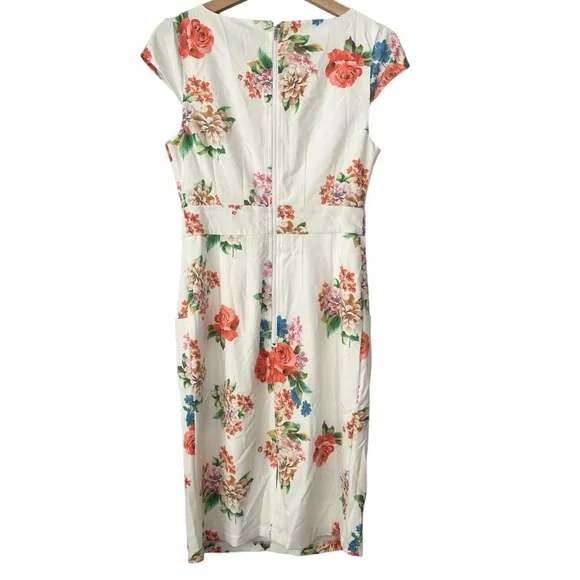ModCloth Elegant Reflections Floral Sheath Dress Size Small NEW