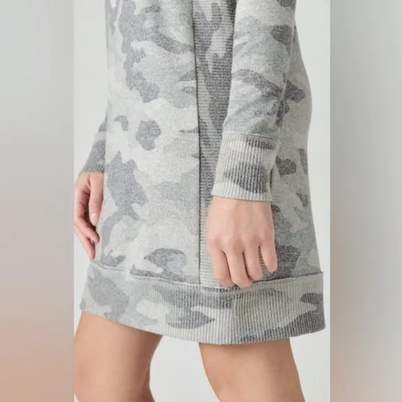 NWT Lucky Brand Woman’s Cloud Jersey Crew Camo Dress
