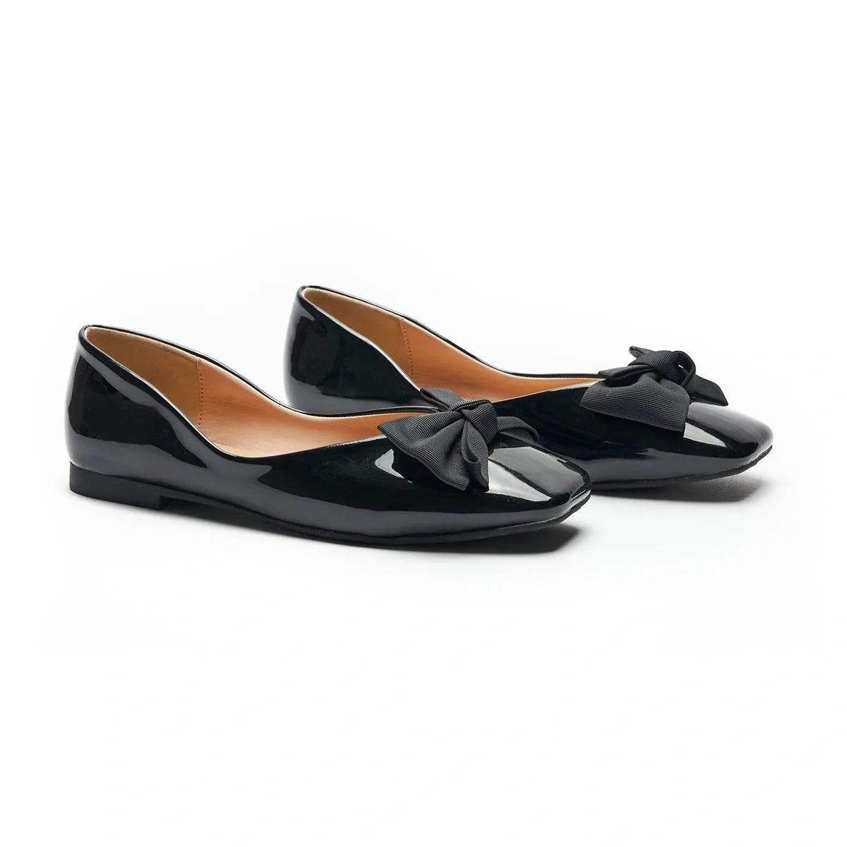 Patent Bow Ballerina Flats (Eva)