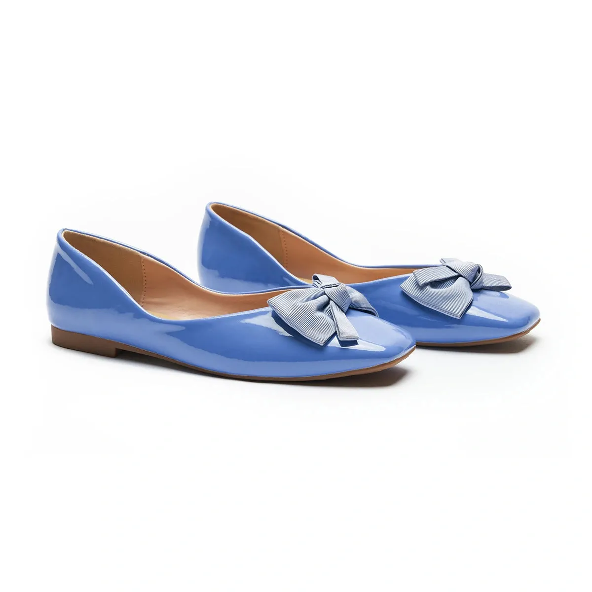 Patent Bow Ballerina Flats (Eva)