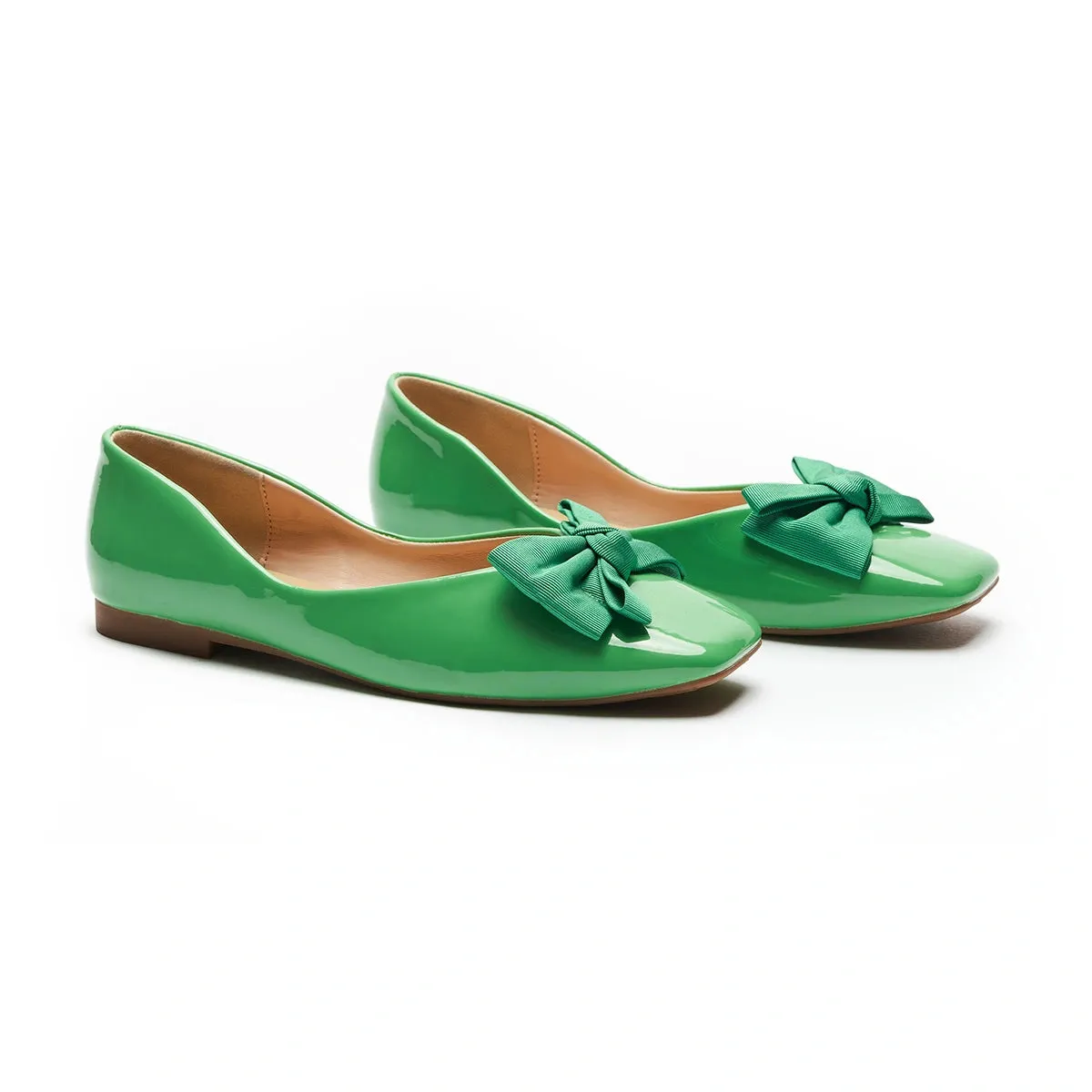 Patent Bow Ballerina Flats (Eva)