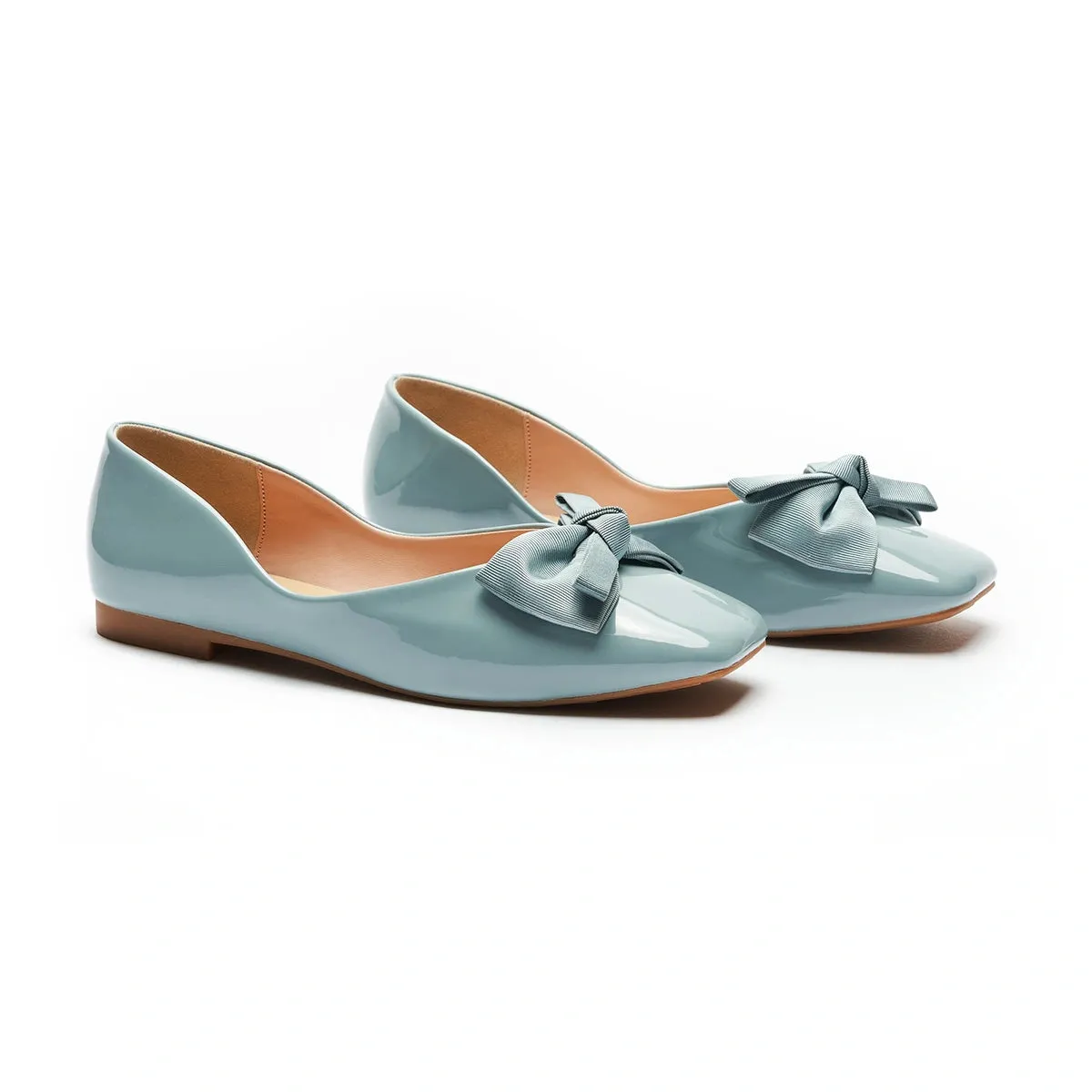 Patent Bow Ballerina Flats (Eva)