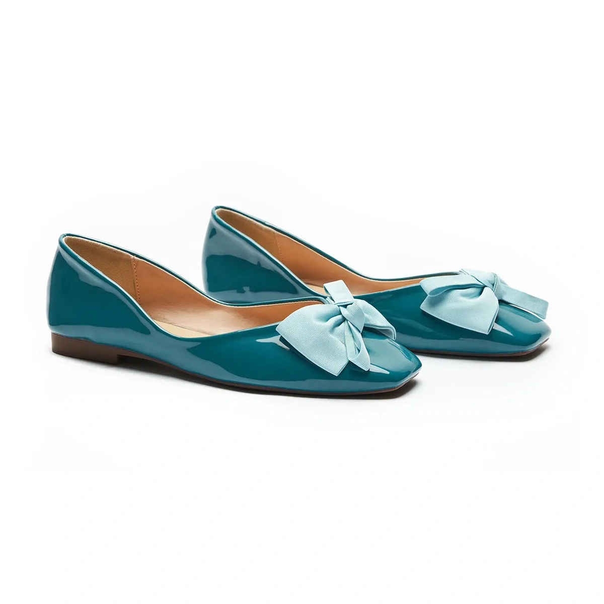 Patent Bow Ballerina Flats (Eva)