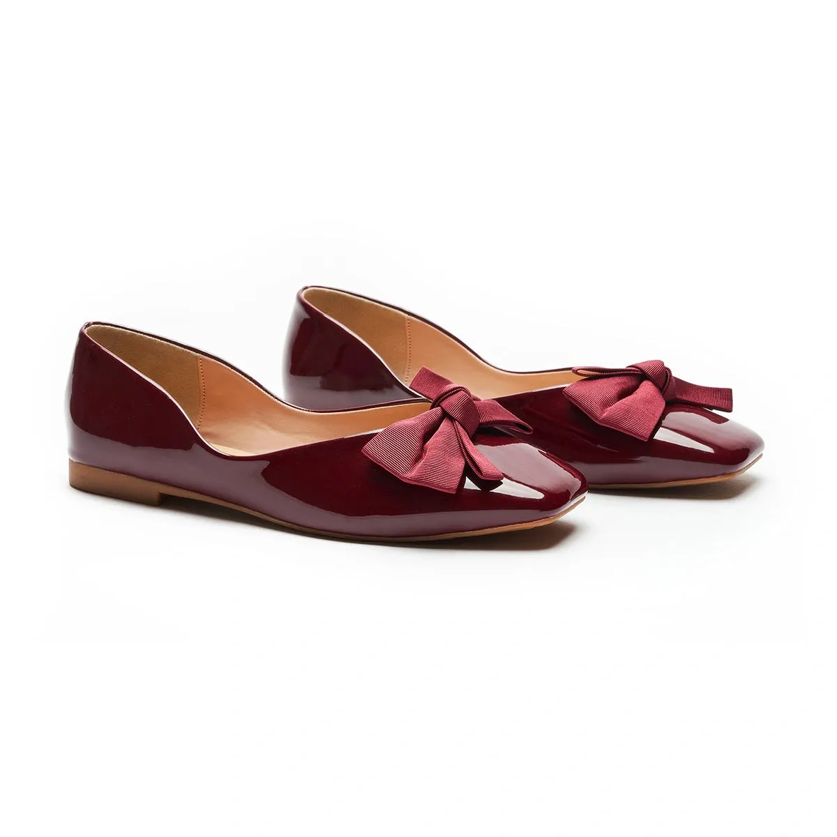 Patent Bow Ballerina Flats (Eva)