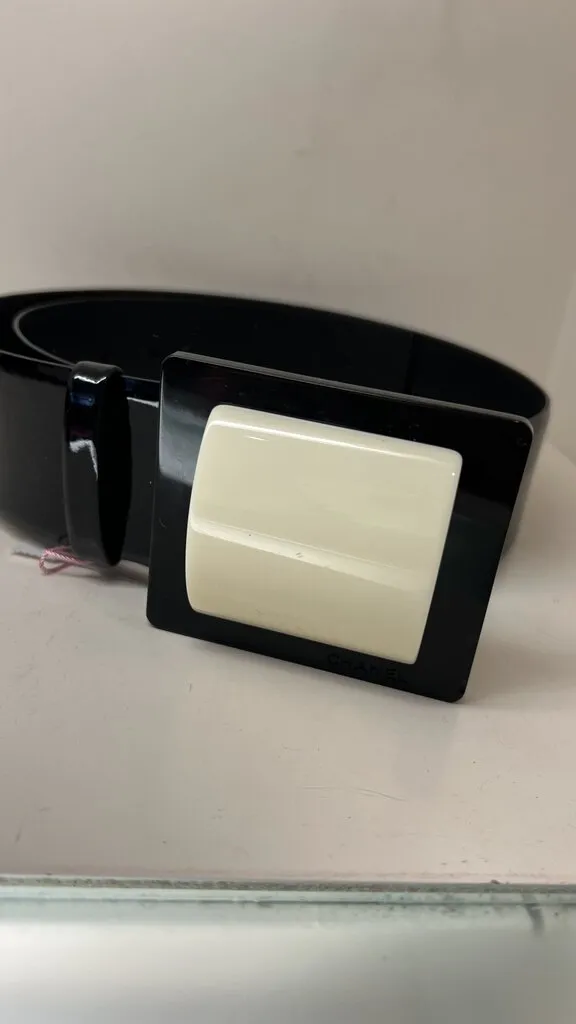 Patent Leather Wide Belt