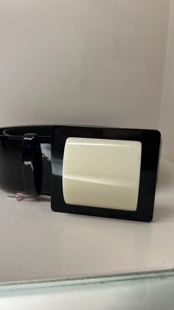 Patent Leather Wide Belt