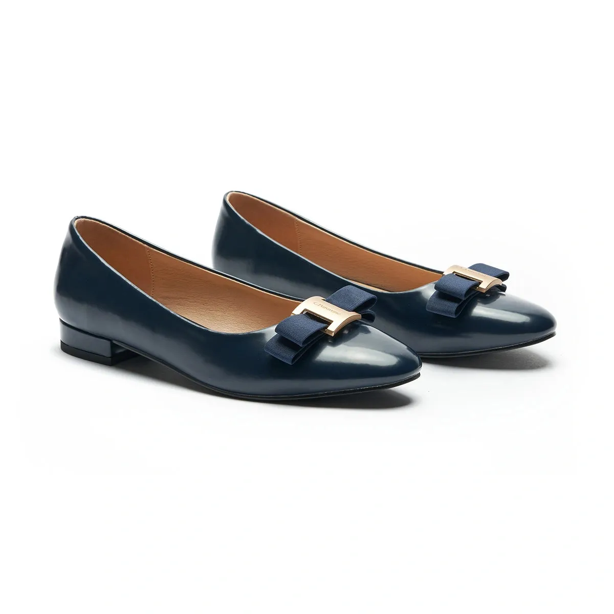 Patent Metal Buckle bow Flats (Anita)