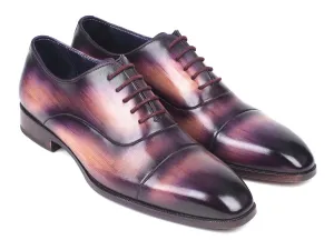 Paul Parkman Men's Cap-Toe Oxfords in Purple