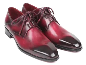 Paul Parkman Men's Ghillie Lacing Dress Shoes in Bordeaux