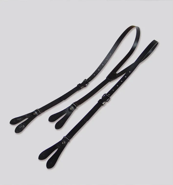 Personalized Brown Leather Suspenders, Mens Suspenders, Groomsmen Suspenders, Wedding Suspenders with Button Loops