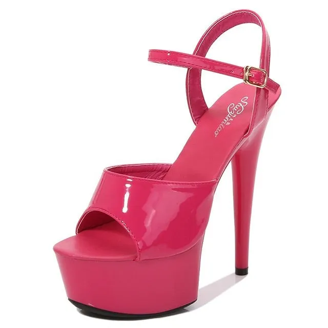 Pole Dance Shoes Stripper High Heels Women Sexy Show Shoes Sandals Party Club Platform High-heeled Shoes Wedding New