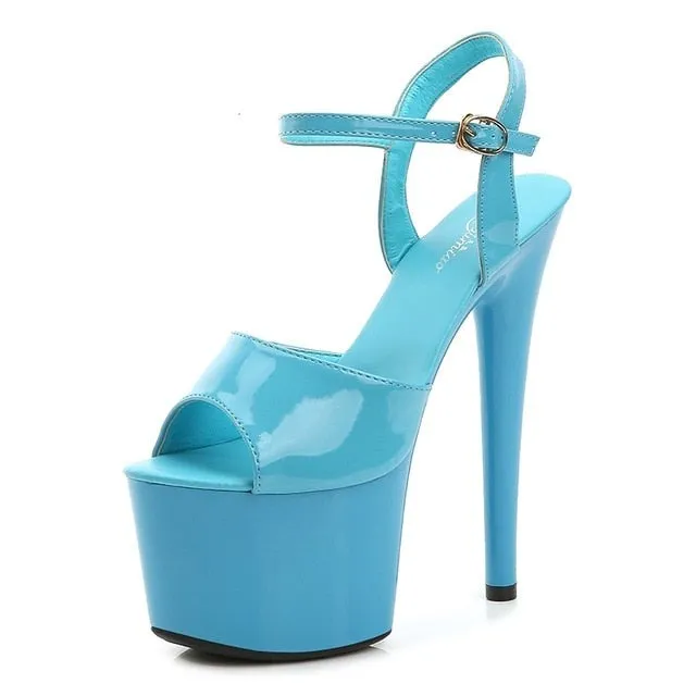 Pole Dance Shoes Stripper High Heels Women Sexy Show Shoes Sandals Party Club Platform High-heeled Shoes Wedding New