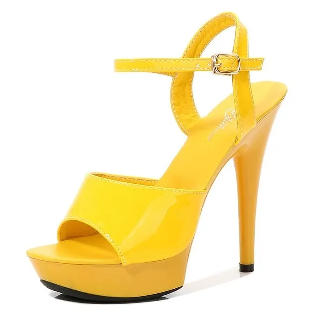 Pole Dance Shoes Stripper High Heels Women Sexy Show Shoes Sandals Party Club Platform High-heeled Shoes Wedding New