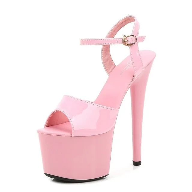 Pole Dance Shoes Stripper High Heels Women Sexy Show Shoes Sandals Party Club Platform High-heeled Shoes Wedding New
