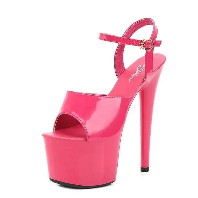 Pole Dance Shoes Stripper High Heels Women Sexy Show Shoes Sandals Party Club Platform High-heeled Shoes Wedding New