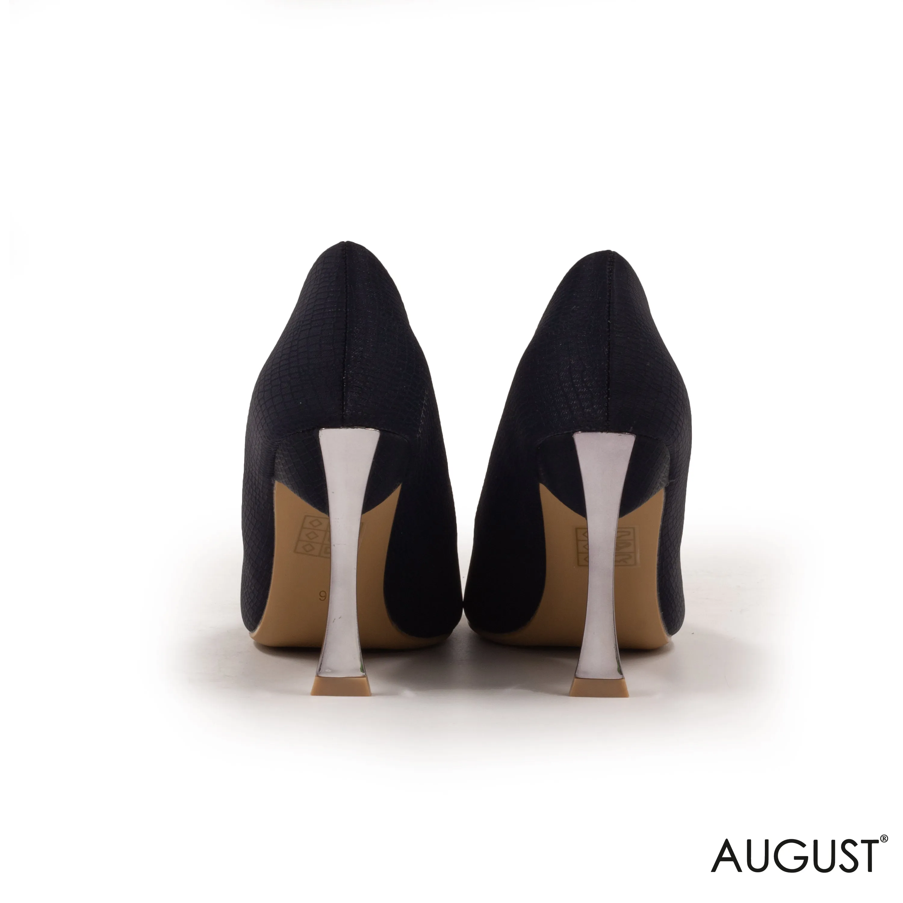 PRINT HIGH-HEEL LEATHER SHOES