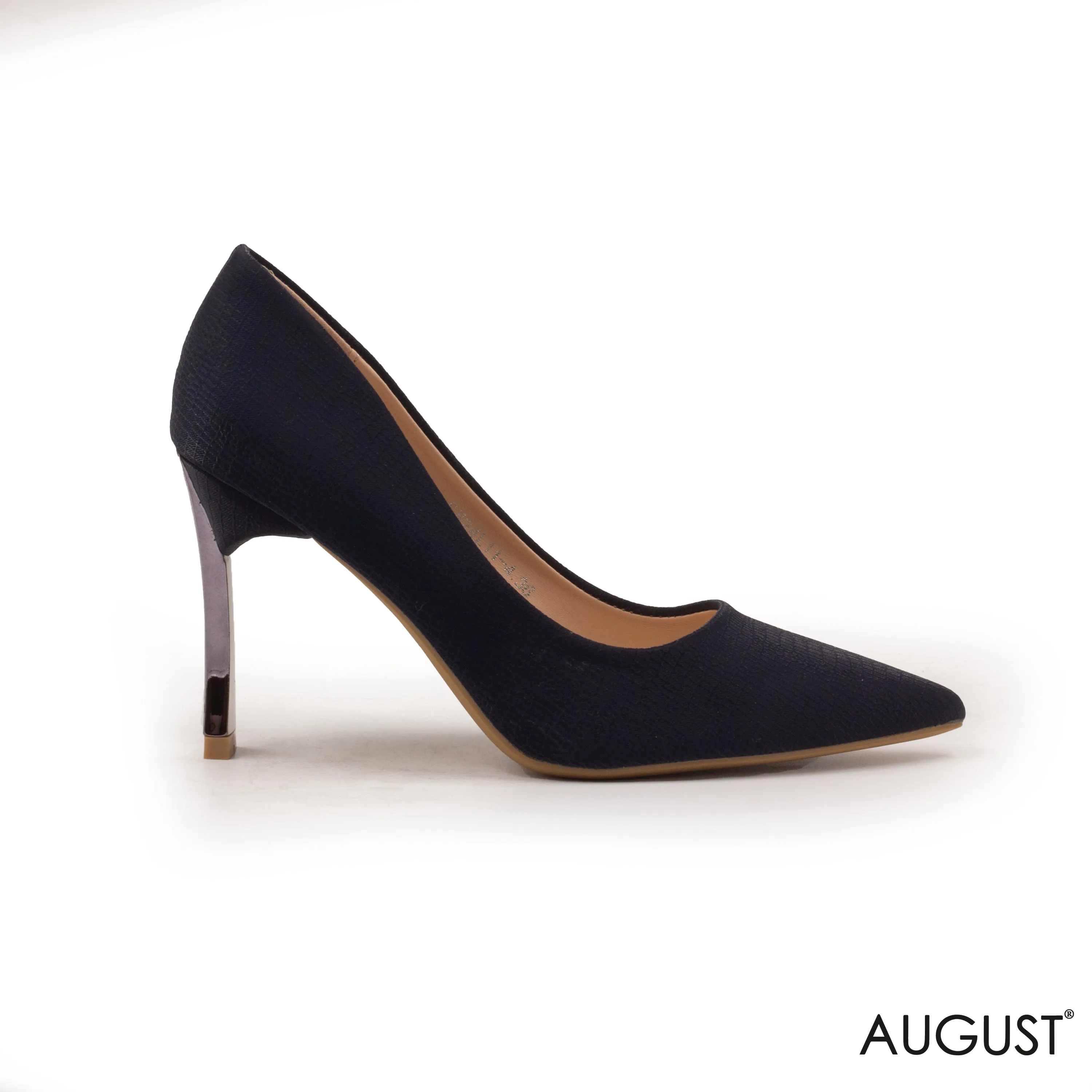 PRINT HIGH-HEEL LEATHER SHOES