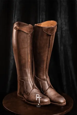Riding Boots - Women Handmade Brown Boots