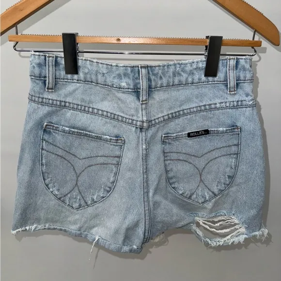ROLLA'S Dusters High Rise Slim Denim Short,‎ Size 27&quot;