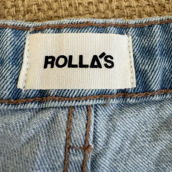 ROLLA'S Dusters High Rise Slim Denim Short,‎ Size 27&quot;