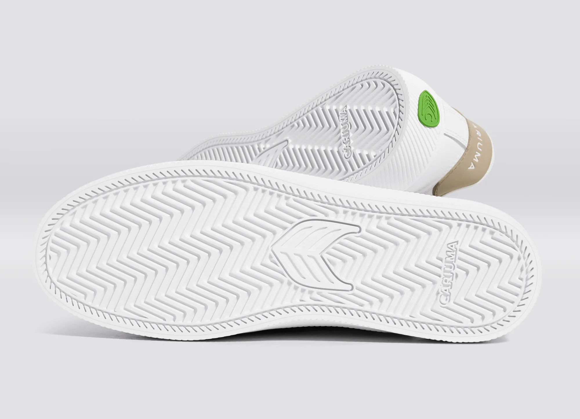 SALVAS White Leather Shifting Sand Logo Sneaker Men