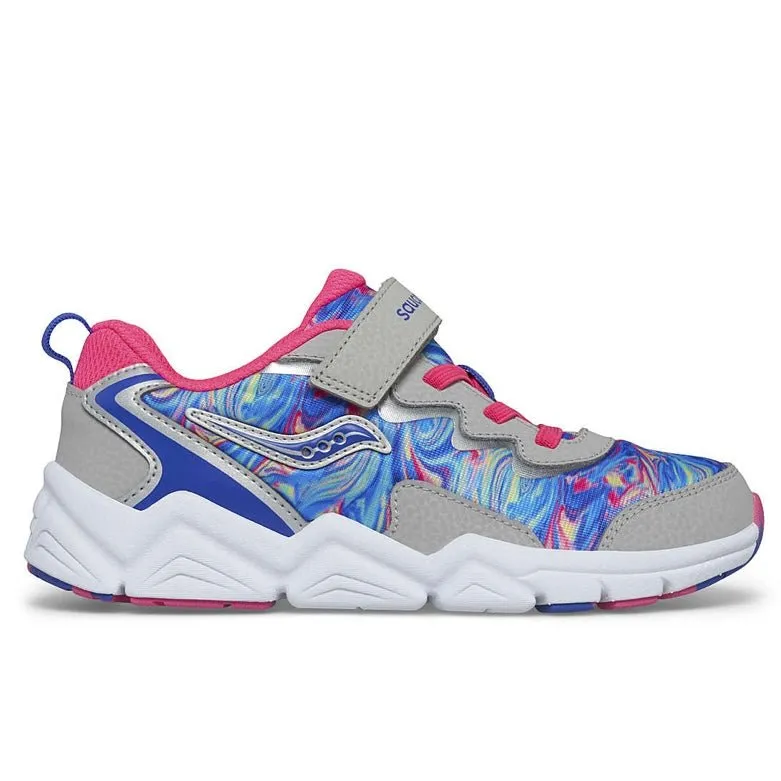 Saucony - Big Kid's Flash A/C 3.0 Sneaker - Grey/Pink/Blue