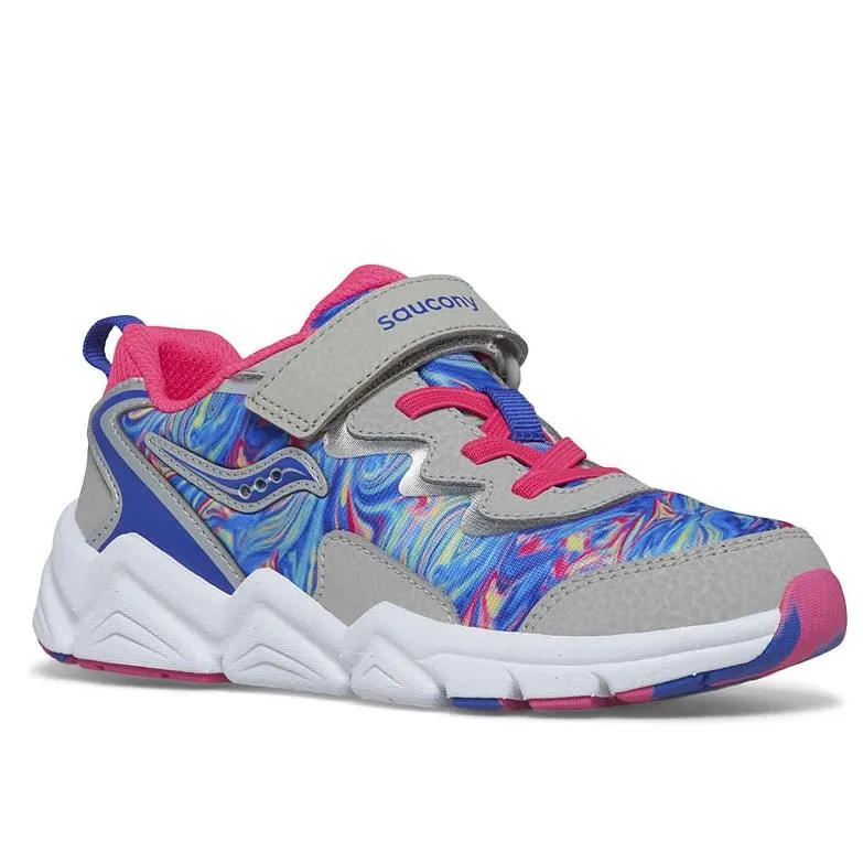 Saucony - Big Kid's Flash A/C 3.0 Sneaker - Grey/Pink/Blue