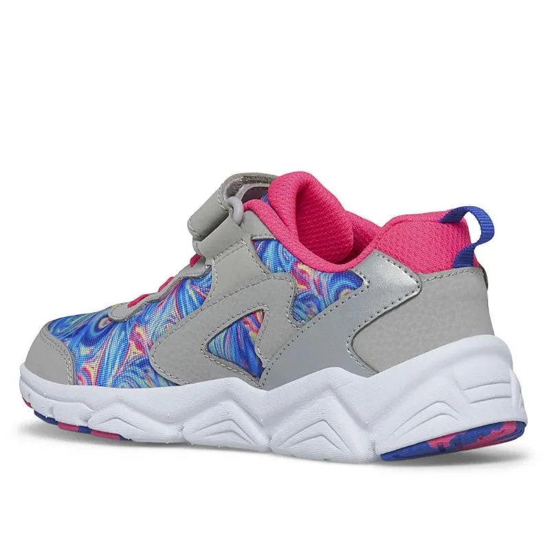 Saucony - Big Kid's Flash A/C 3.0 Sneaker - Grey/Pink/Blue