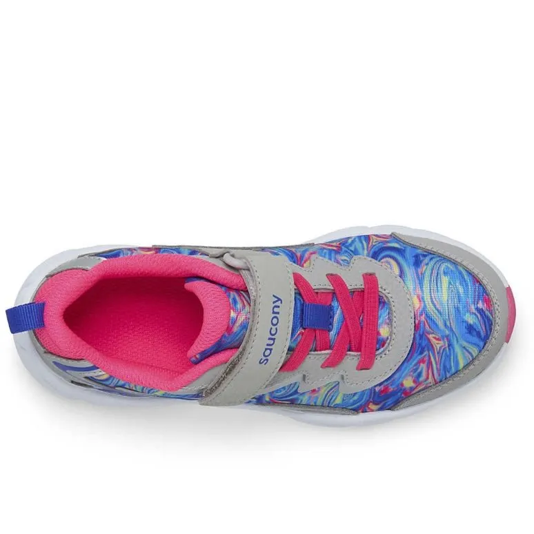 Saucony - Big Kid's Flash A/C 3.0 Sneaker - Grey/Pink/Blue