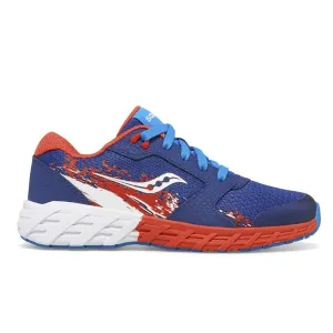 SAUCONY - Wind 2.0 Lace Sneaker - Navy/Red