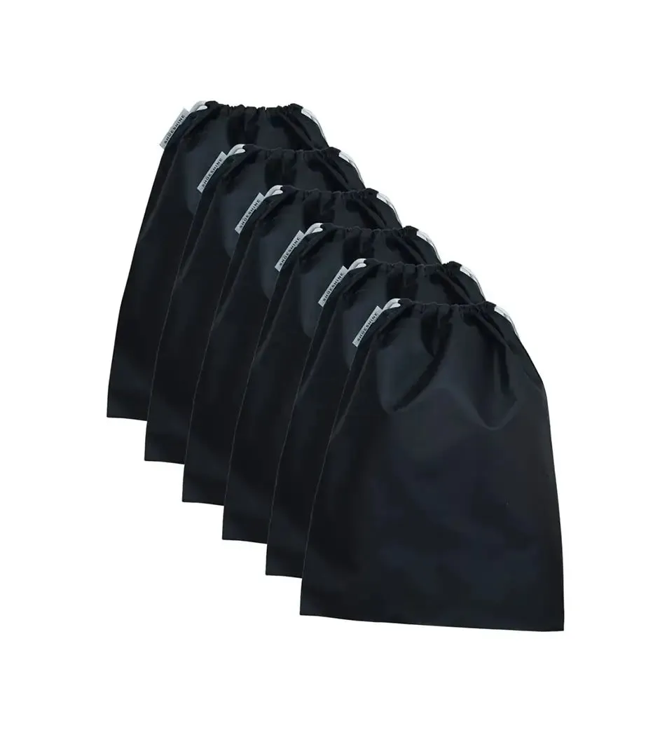 SHOESHINE Shoe Bag (Pack of 10) Water Resistant and Dust Proof Shoe Storage Bag - Black & Maroon