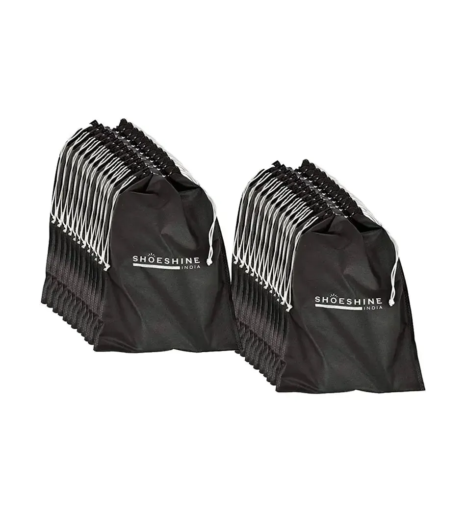 SHOESHINE Shoe Bag (Pack of 6) Shoe Storage bag for home & travel - Brown