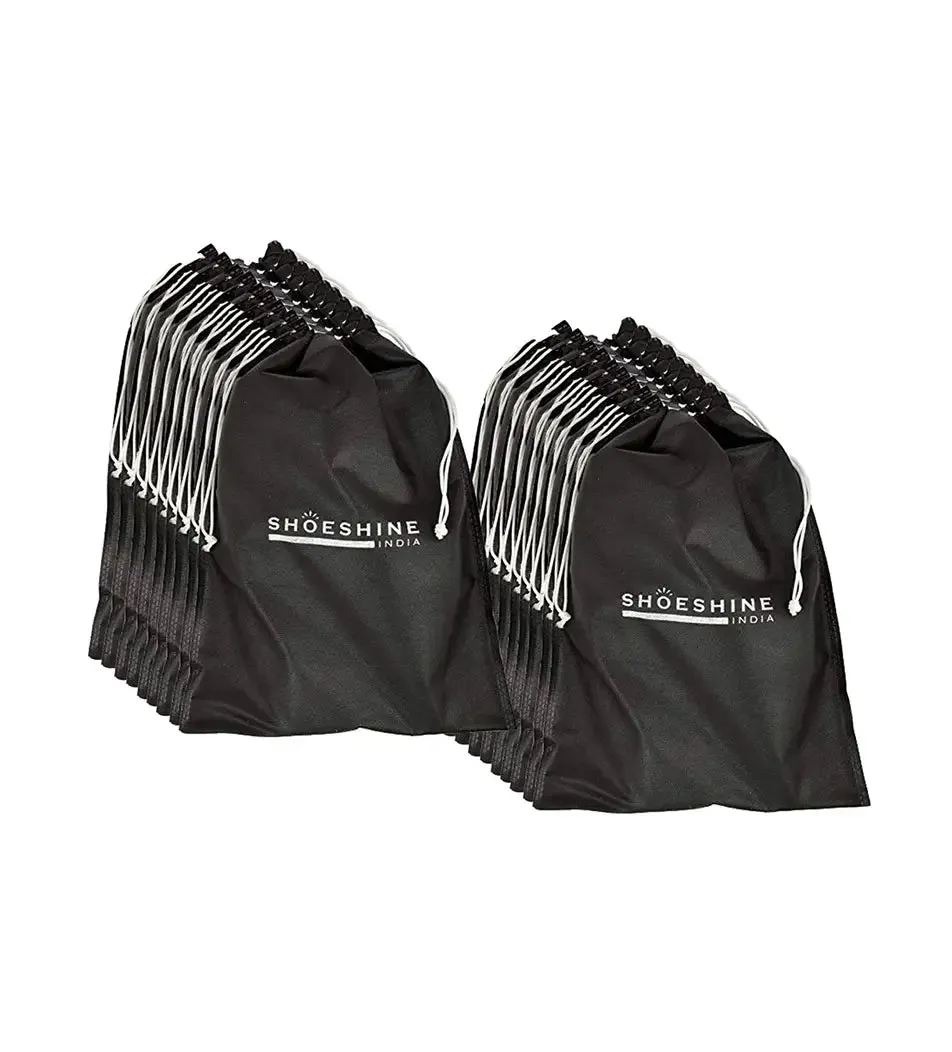 SHOESHINE Shoe Bag (Pack of 6) Shoe Storage bag for home & travel - Brown