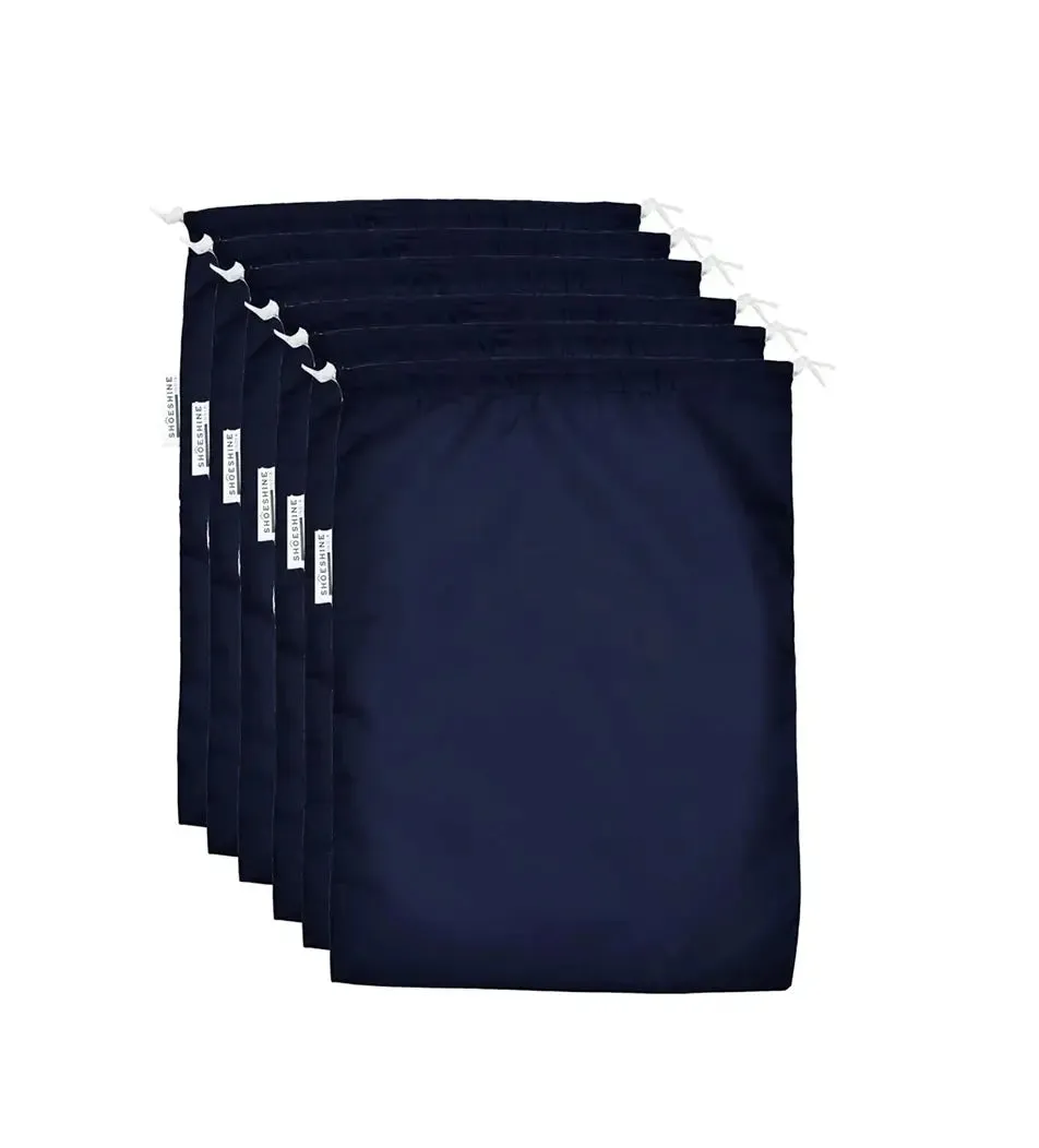 SHOESHINE Shoe Bag (Pack of 6) Water Resistant and Dust Proof Shoe Storage Bag - Grey